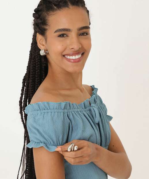 Vestido Feminino Ciganinha Textura Marisa