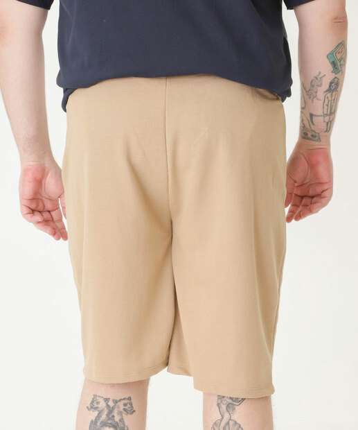 Bermuda Masculina Moletom Bolsos MR