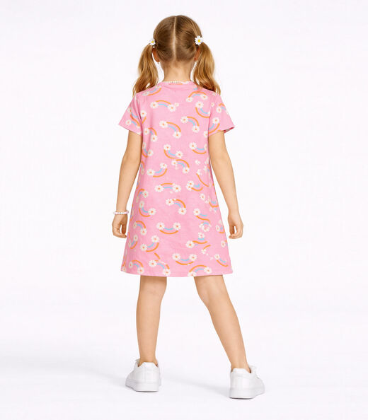 Vestido Infantil Estampado Select Rosa