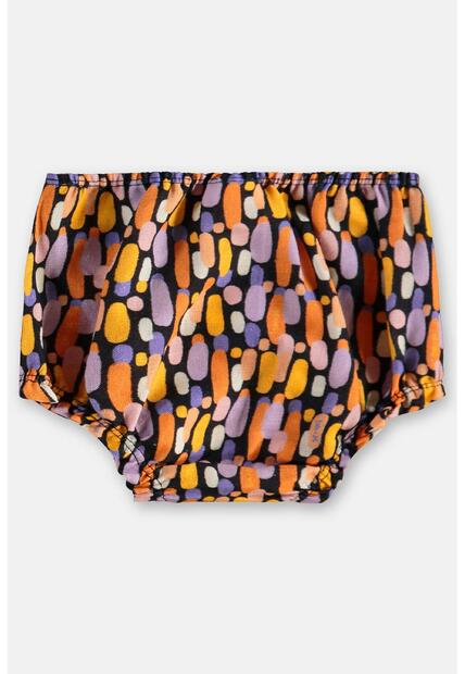 Conjunto Bebê com Bata e Calcinha Três e Já