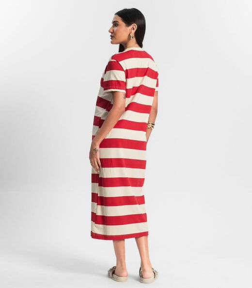 Vestido Super Midi Rovitex Vermelho