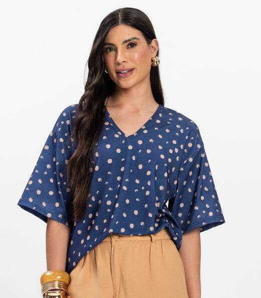 Blusa Feminina Devote V Infinita Cor Roxo