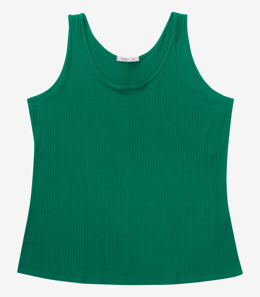 Image_Regata Plus Size Em Ribana Canelada Secret Glam Verde