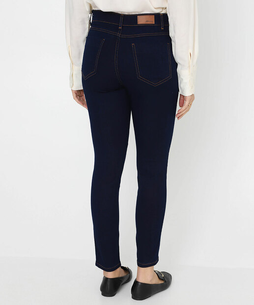 Calça Feminina Jeans Amaciada Cigarrete Sawary Azul