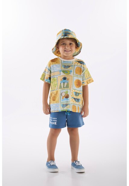 Image_Conjunto Menino Camiseta e Short Três e Já