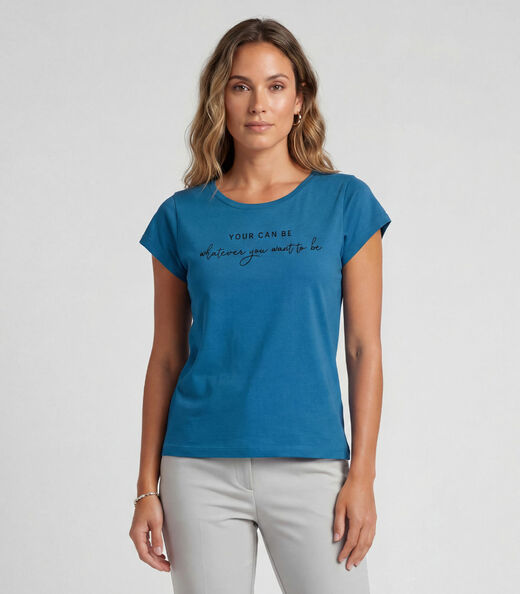 Image_Blusa Feminina Meia Malha Com Estampa Infinita Cor Azul