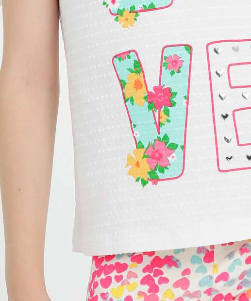 Blusa Infantil Estampa Frase Brinde Marisa Tam 4 a 10