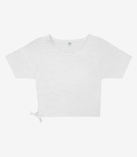 Blusa Infinita Cor Meia Malha Branco