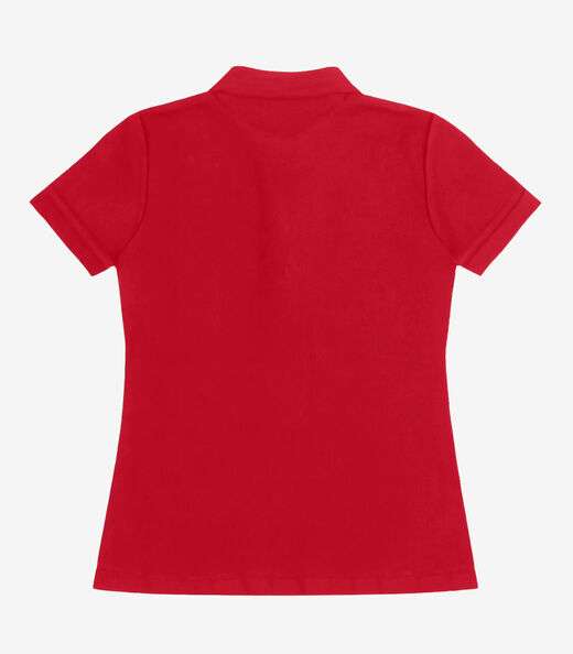 Polo Feminina Piquet Básica Select Vermelho