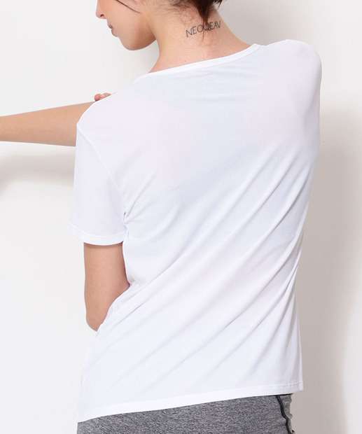 Blusa Feminina Fitness Básica Manga Curta Marisa