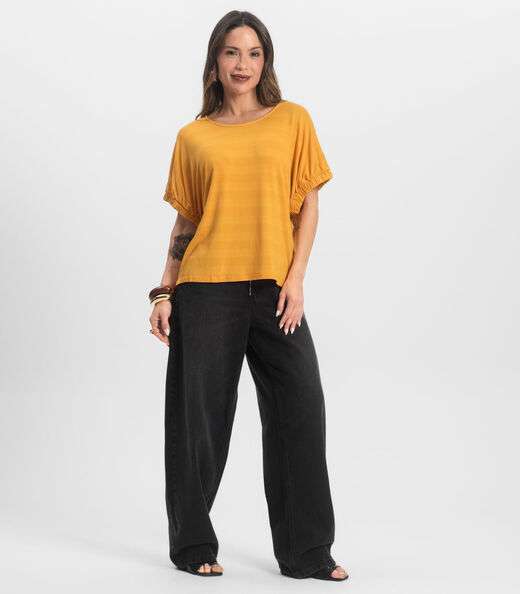Blusa Viscose Infinita Cor Amarelo