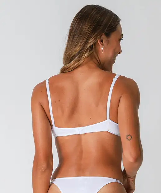 Sutiã Com Base E Com Bojo Canelado Marisa Branco