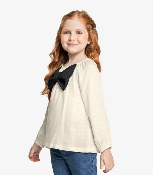 Conjunto Bata Com Calça Jeans Trick Nick Bege