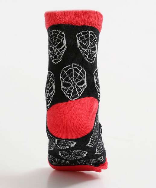 Kit 3 Pares Meias Infantil Homem Aranha Marvel 