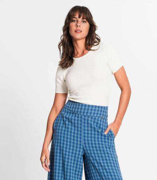 Image_Blusa Feminina Tricot Canelado Endless Bege