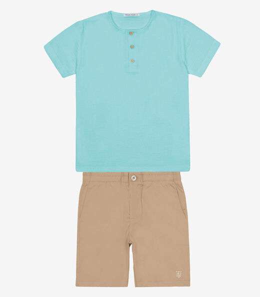 Image_Conjunto Infantil Camisa Com Bermuda Trick Nick Azul