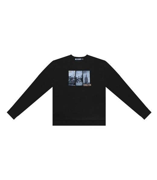 Blusão Juvenil Menino Em Moletom Minty Preto