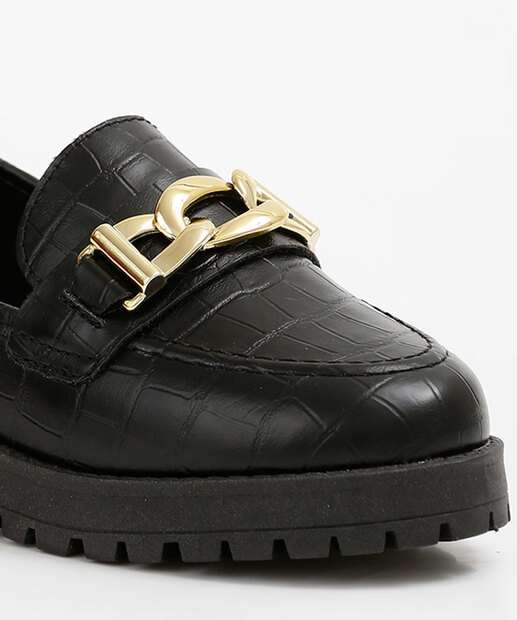 Mocassim Loafer Feminino Bridão Textura Marisa L004