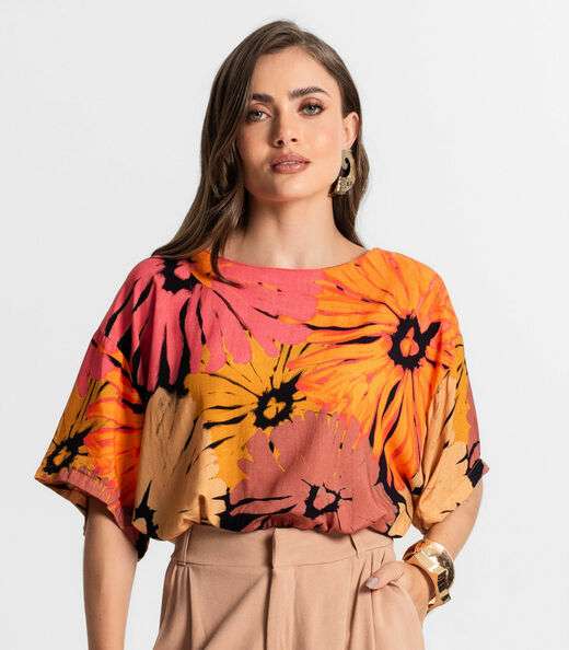 Blusa Cropped Feminina Endless Preto