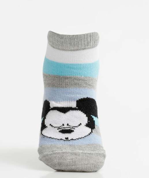 Kit 3 Pares Meias Infantil Soquete Estampadas Disney
