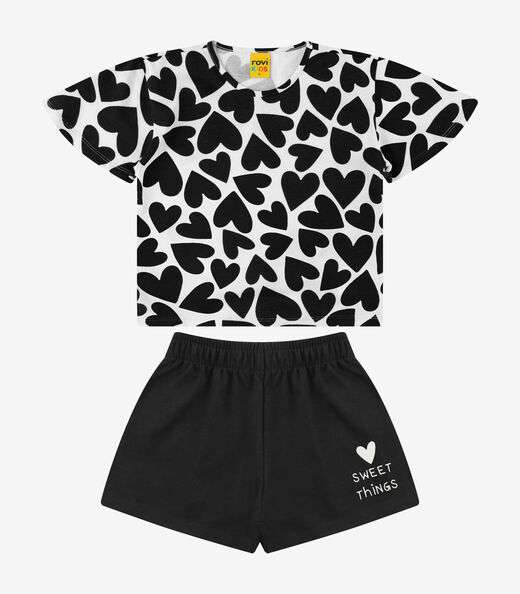 Image_Conjunto Blusa com Shorts Meia Malha Rovi Kids Preto