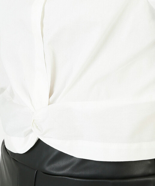 Camisa Cropped Feminina Botões Manga Longa Marisa