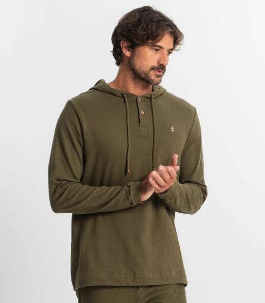 Blusão Masculino Com Capuz Diametro Verde