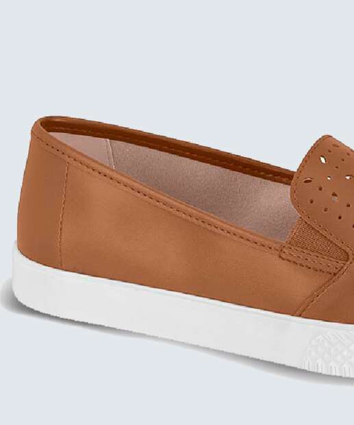 Tênis Slip On Feminino Recorte Moleca 