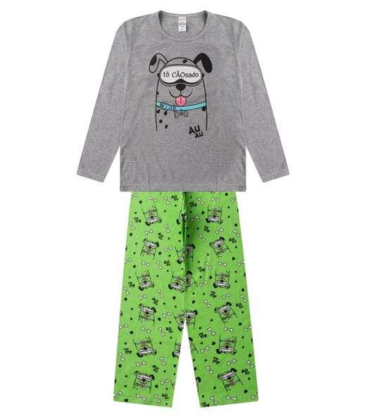 Image_Pijama Menino Manga Longa Brilha No Escuro Kappes Cinza