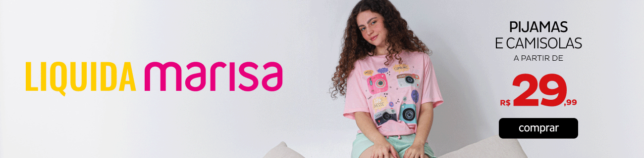 Pijamas e Camisolas a partir de R$29,99