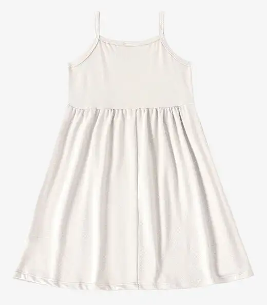 Vestido Feminino Infantil de Alças Select Bege