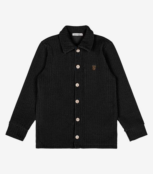 Camisa Infantil Manga Longa Trick Nick Preto