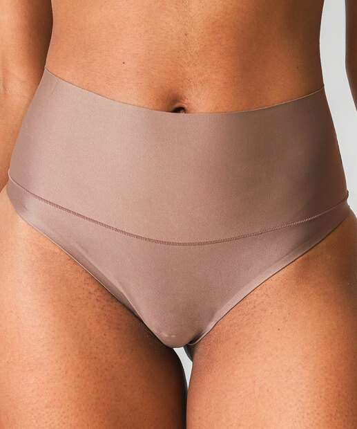 Calcinhas Cintura Alta DelRio Marrom