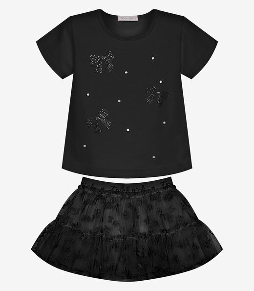 Image_Conjunto Feminino Blusa Com Saia Trick Nick Preto