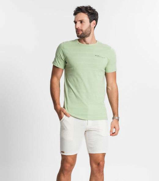 Bermuda Em Moletinho Linho Masculina Diametro Bege