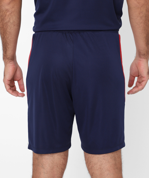 Bermuda Masculina Fitness Recorte Bolsos Marisa Azul