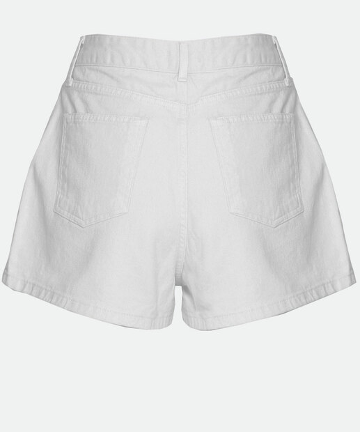 Short Cintura Alta Feminino Sarja Marisa