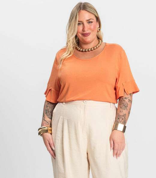 Image_Blusa Plus Size Infinita Cor Rovitex Laranja
