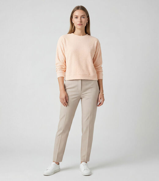 Blusão Feminino Manga Longa Infinita Cor Rosa