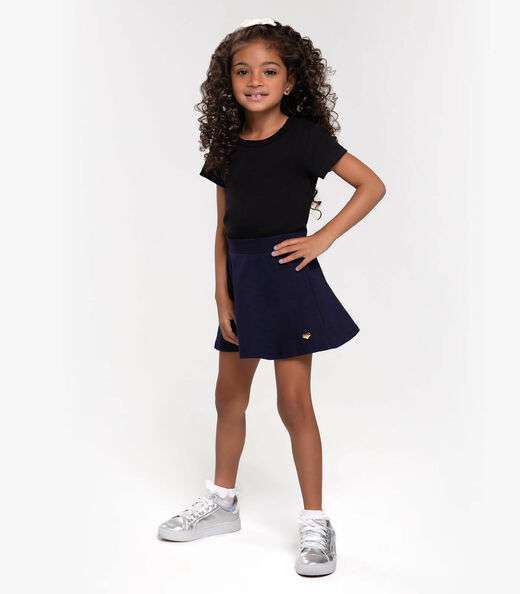 Saia Infantil Feminina Trick Nick Azul