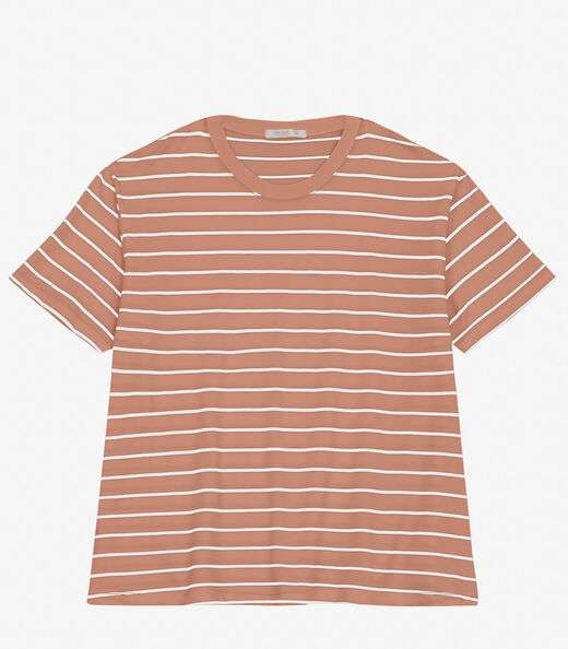 Blusa Feminina Plus Size Gola Redonda Secret Glam Marrom