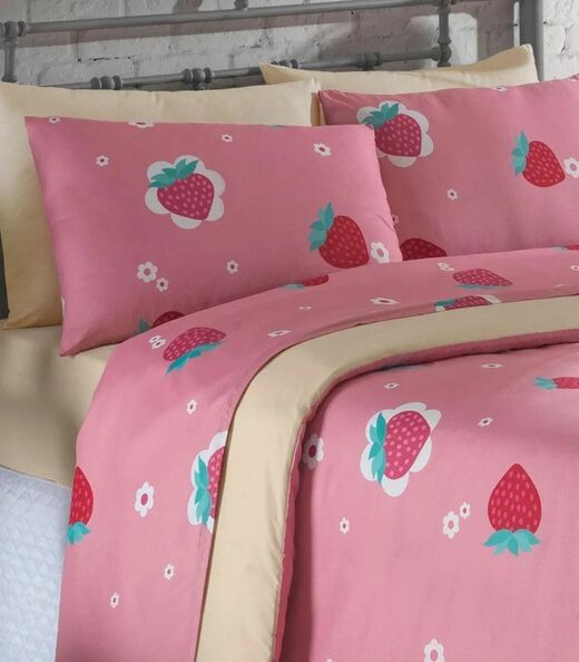 Jogo De Cama Solteiro 3 Peças Lar E Lazer Rosa