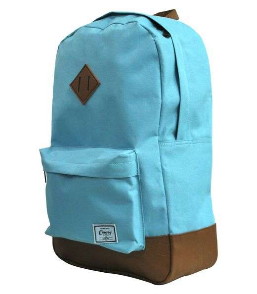 Mochila Escolar Com Bolso Frontal Yins Azul