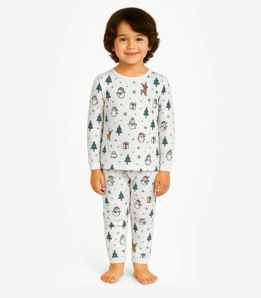 Pijama Masculino Infantil Select Bege