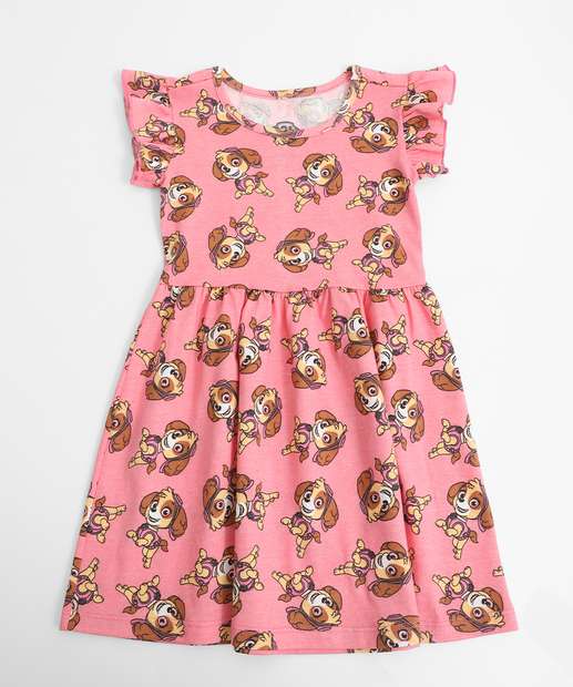 Image_Vestido Infantil Sky Patrulha Canina Tam 1 a 3 Rosa