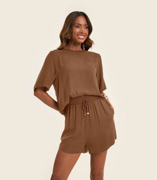 Image_Shorts Feminino em Twill Cey Rovitex Marrom