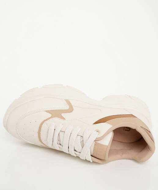 Tênis Feminino Chunky Sneaker Recorte Marisa off White