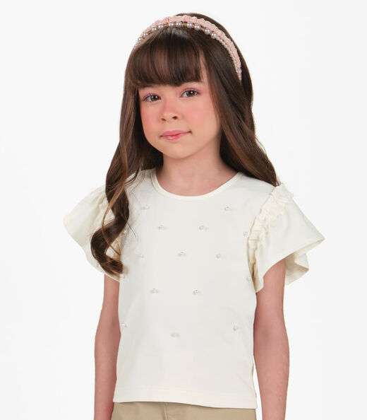 CONJUNTO BLUSA COM SHORTS Bege