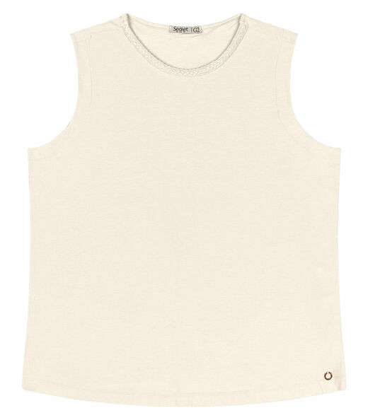 Regata Feminina Plus Size Secret Glam Bege