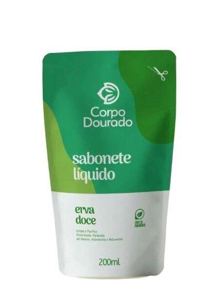 Image_Sabonete Líquido Corpo Dourado Pouch 200ml Erva Doce